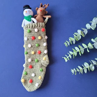 عروسک و جوراب کریسمس